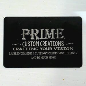 Custom Engraved Metal Business Cards for Professionals