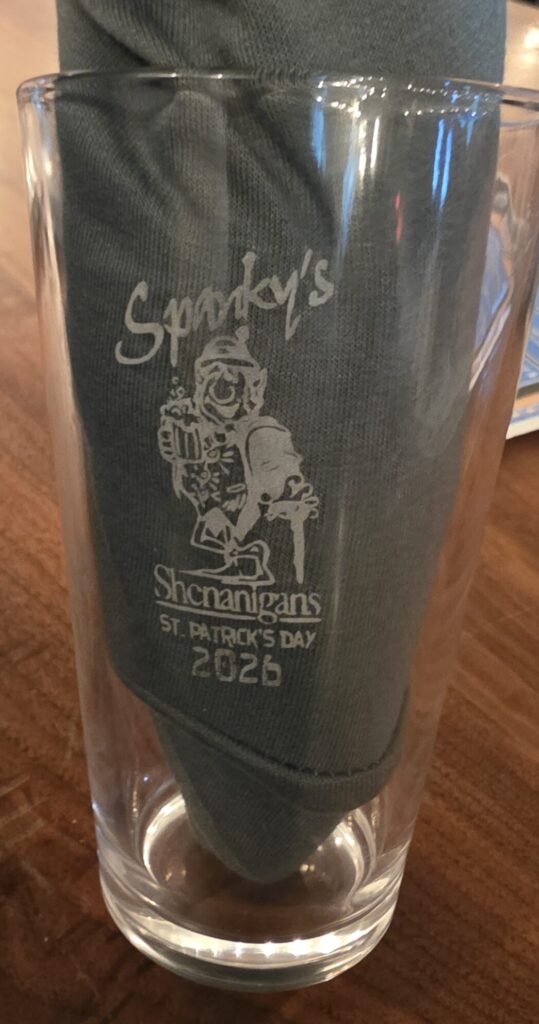 Custom St. Patrick's Day pint glass